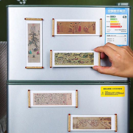 【中国卷轴书画冰箱贴】传世名画系列高档冰箱贴 清明上河图千里江山图创意纪念礼物磁力贴 商品图4