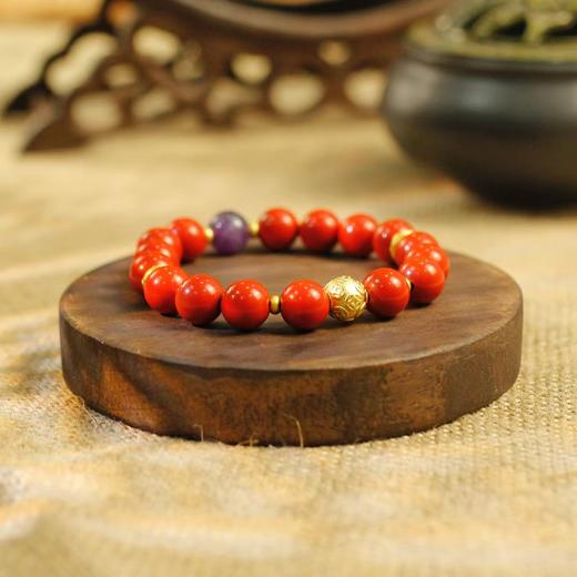 东岳山海--紫火聚财手串 商品图2