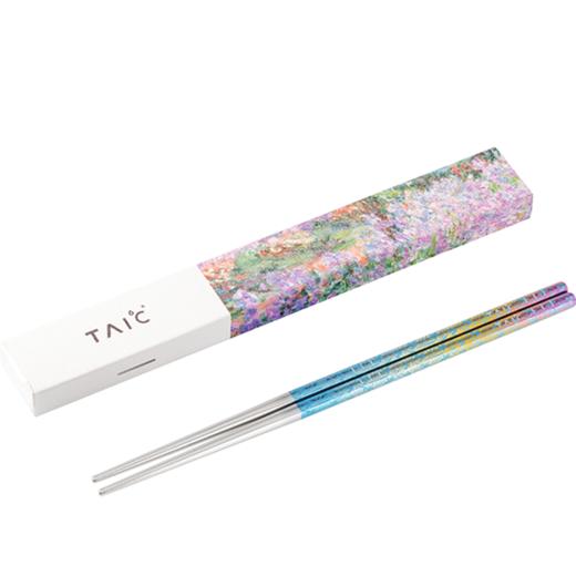 TAIC太可纯钛炫彩筷子高档便携轻质防滑天然抗菌抑菌耐高温金属筷 商品图5