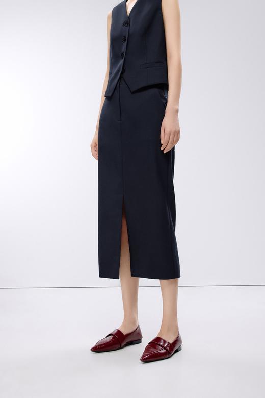 朗姿	梭织半裙深藏青色LAJK04WSK115A61 商品图2