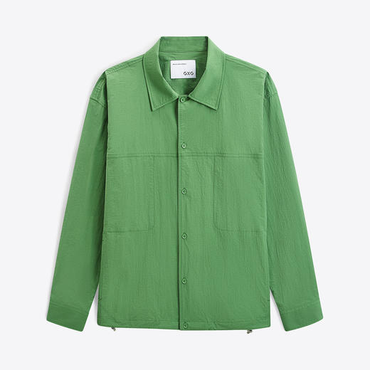 GXG男装 绿色时尚翻领夹克 春季热卖GFX12101701 商品图4