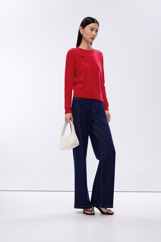 朗姿针织开衫大红色LCJK02KPR715R41 商品图1