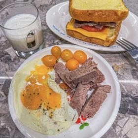 减脂必备❣️超美味芝士牛肉饼三明治🥪