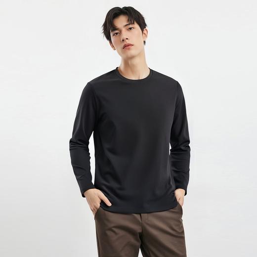 【珠地面料】罗蒙春夏圆领t恤男长袖t恤男舒适男士t恤长袖上衣男体恤 商品图4