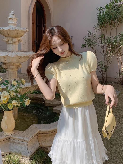 张心子【致爱丽丝】温柔通勤风网纱蛋糕裙半身裙 U2501012 商品图8