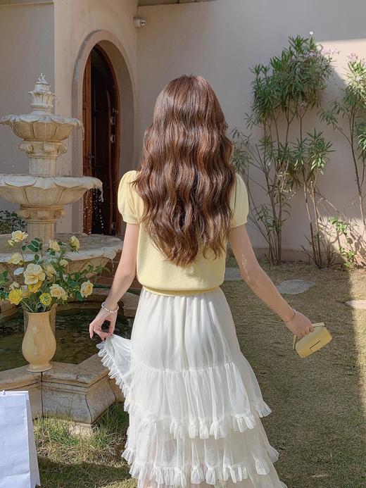 张心子【致爱丽丝】温柔通勤风网纱蛋糕裙半身裙 U2501012 商品图7