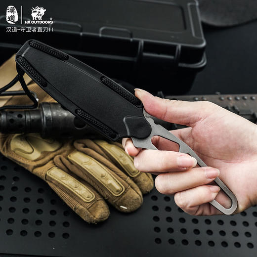 汉道【守卫者直刀】一体龙骨战术直刀高硬度锋利小刀 商品图12