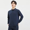 【桑蚕丝混纺】罗蒙春秋男士商务polo衫男长袖时尚舒适翻领百搭长袖t恤男 商品缩略图3