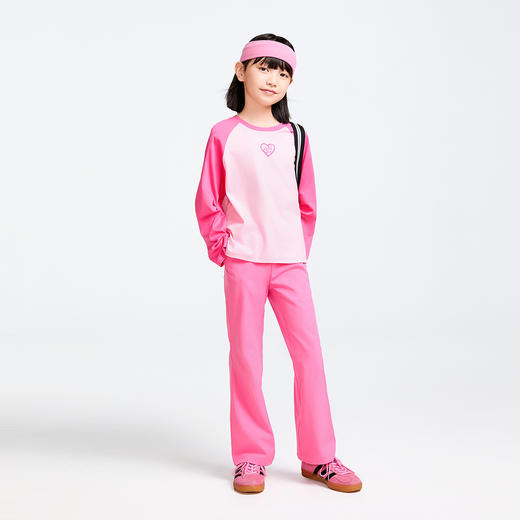 女童圆领液氨长袖针织衫春季新款安奈儿童装实体店同款AG511580 商品图3