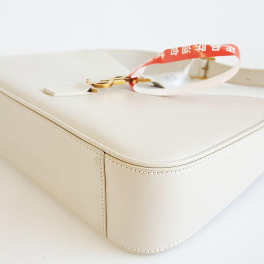 【95新】YSL圣罗兰657228白色LE5A7 hobo腋下包单肩包女士现售价：7400！220125JJ23 商品图6