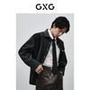 GXG男装 黑灰分割设计棉质柔软宽松时尚长袖牛仔衬衫春季热卖衬衫 商品缩略图3