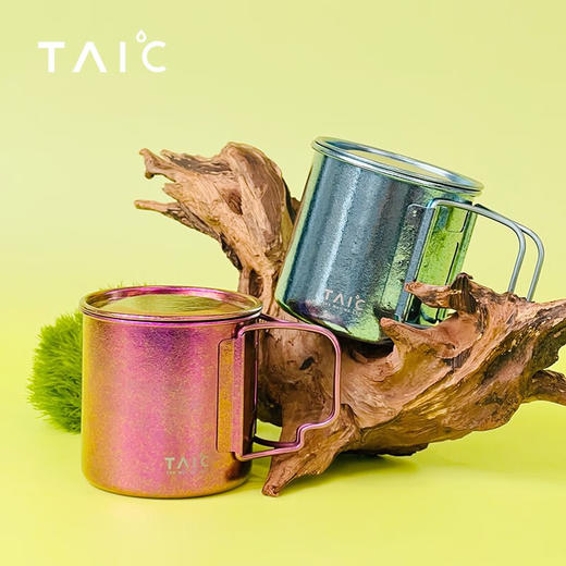 TAIC太可钛度纯钛马克杯带盖带把柄敞口咖啡牛奶办公室水杯家用创意可 商品图6