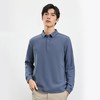 【撞色领】罗蒙男士春秋仿丝光polo衫男长袖t恤男商务男士polo衫长袖 商品缩略图1