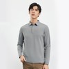 罗蒙男士秋冬保暖经典翻领Polo衫双面磨毛polo衫男长袖t恤男 商品缩略图6