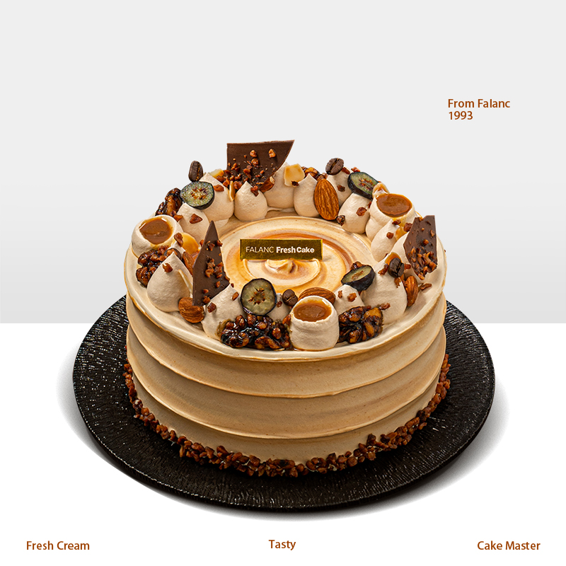 【美拉德】焦糖玛奇朵奶油蛋糕 微苦焦糖的多种风味层次 搭配炙烤坚果浓香