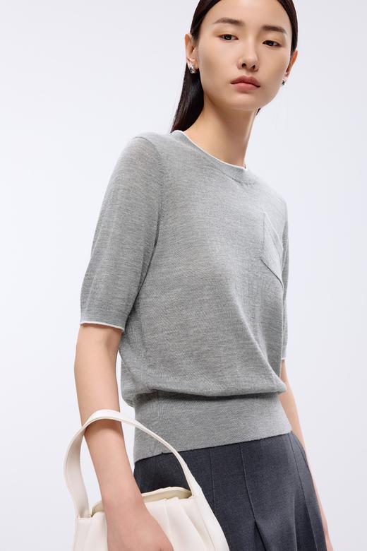 朗姿	针织套头衫银色LRJK00KPR207S01 商品图3