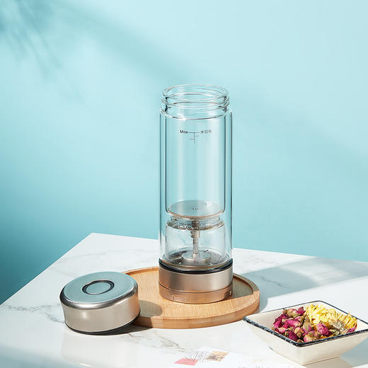 TAIC 太可纯钛一键茶水分离杯双层高硼硅玻璃杯隔热泡茶杯子水杯喝茶 商品图8