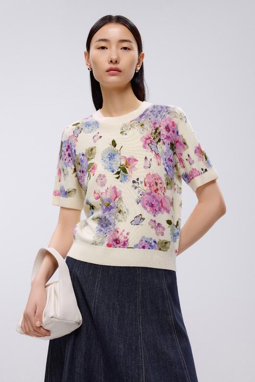 朗姿针织开衫米白色LCJK00KPR411W31 商品图4