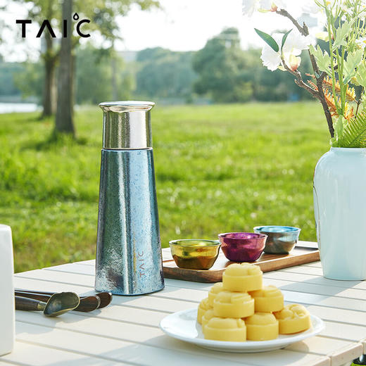 TAIC太可纯钛保温杯大容量男士白茶焖茶水分离泡茶商务闷泡杯礼盒套装 商品图8