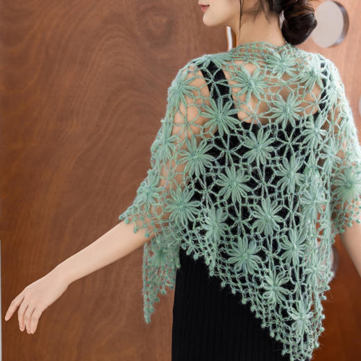 苏苏姐家如花在野披肩手工DIY编织钩针毛线团自制材料包 商品图1