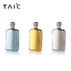 TAIC 太可钛度纯钛圆扁平小酒壶有壶套随身迷你便携礼物酒壶 商品缩略图7