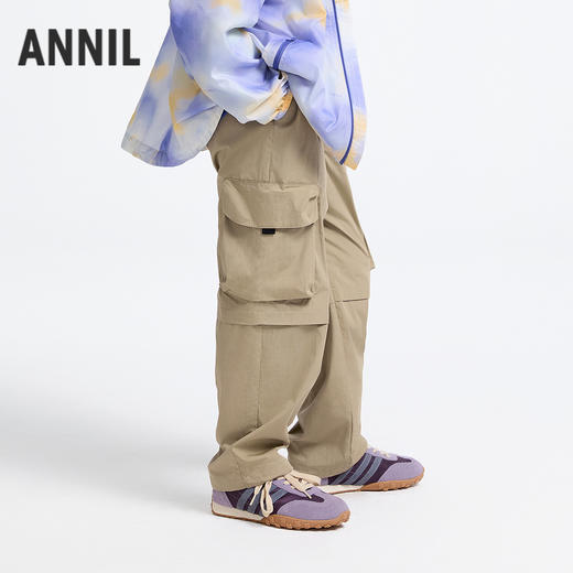 男女童全腰梭织单裤春季新款安奈儿童装实体店同款AM516529 商品图2