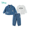 迪士尼【牛仔休闲风】25春季新款米奇印花外套内搭T恤束脚长裤三件套ZD3DT044 商品缩略图7