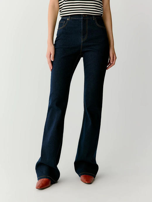 排他性独家圆正 小禾 253款 弹力牛仔棉 微喇牛仔裤 号足准码选 商品图2