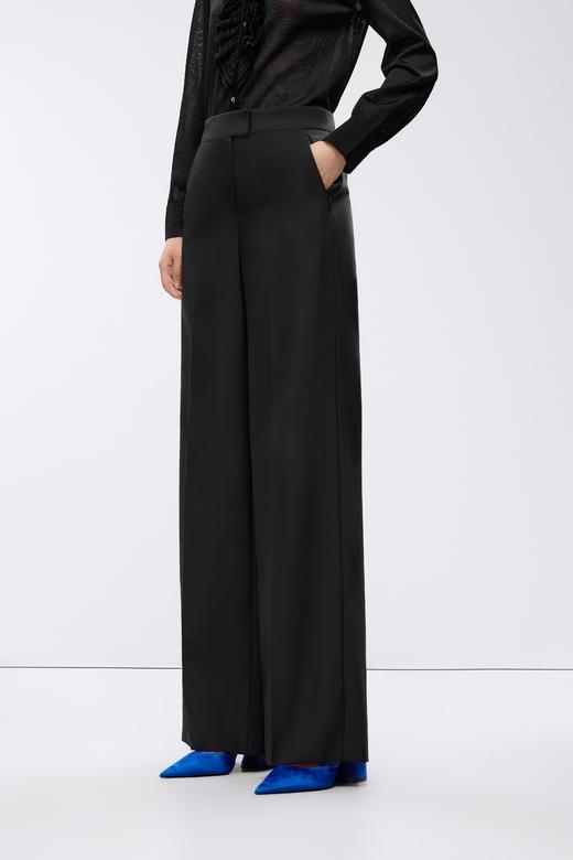 朗姿梭织裤子夜幕黑色LSJK01WPT107B01 商品图5