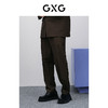 GXG男装 棕色简约直筒休闲裤 2024年春季热卖GFX10200401 商品缩略图3