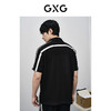 GXG男装 黑色通勤短袖POLO衫 2024年春季热卖GFX12400301 商品缩略图3
