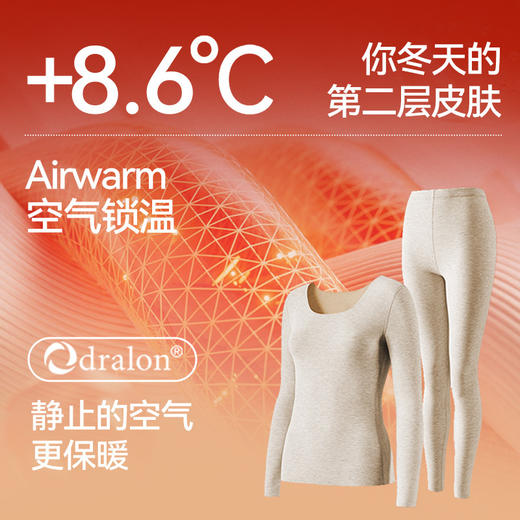 热卖中！春节不打烊【保暖不将就】蚕丝德绒保暖内衣女士套装双面无痕加绒加厚抗菌秋衣秋裤男。ry 商品图2