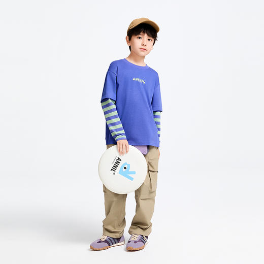 男童圆领液氨长袖T恤春季新款安奈儿童装实体店同款AB511523 商品图5