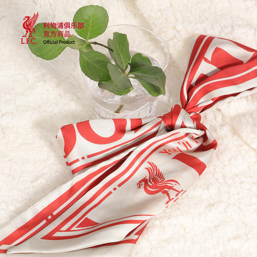 【官方正版】利物浦俱乐部 | 红白拼色丝巾女球迷质感发带装饰 商品图4