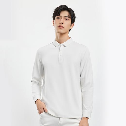 【双面含桑蚕丝】罗蒙男士经典polo衫男长袖t恤男春秋男士polo衫 商品图9