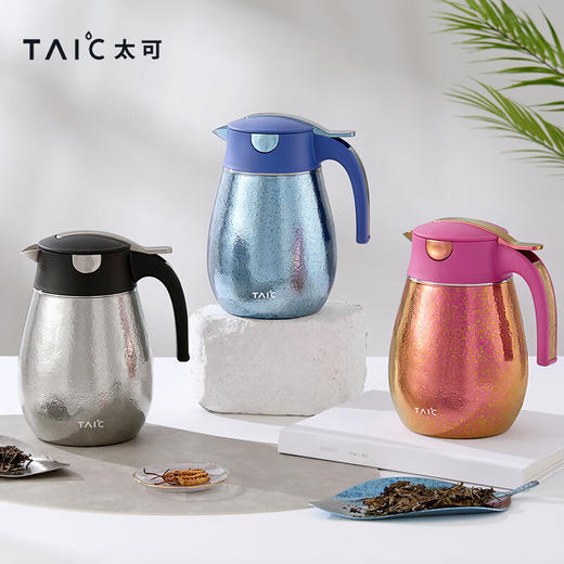 TAIC太可纯钛双层保温焖茶壶大容量家用户外办公室水暖壶送礼 商品图1
