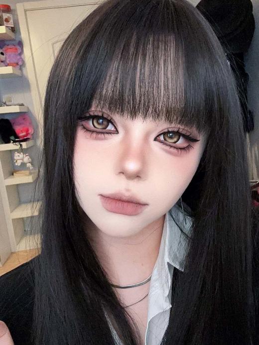 Hanawink 半年抛 哭哭奶酪棕 直径14.5mm着色14.2mm 商品图4