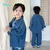 迪士尼【牛仔休闲风】25春季新款米奇印花外套内搭T恤束脚长裤三件套ZD3DT044 商品缩略图1