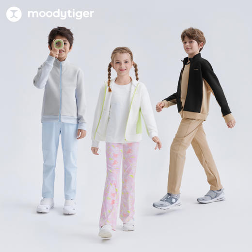moodytiger儿童外套25春新款保暖轻软运动男女童空气层外套【DR】 商品图1