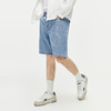 GXG男装 直筒水洗蓝牛仔短裤雷瑟工艺短裤时尚潮流 夏季热卖 商品缩略图2