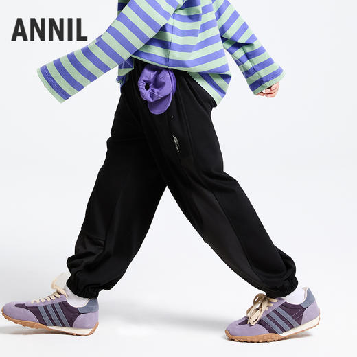 男童全腰液氨针织单裤春季新款安奈儿童装实体店同款AB516526 商品图1