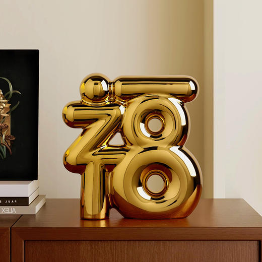 热卖中！春节不打烊【有“福"有“富”！喜至福来】贝汉美创意新中式福字摆件玄关软装家居客厅新年装饰乔迁搬家礼物。ry 商品图3