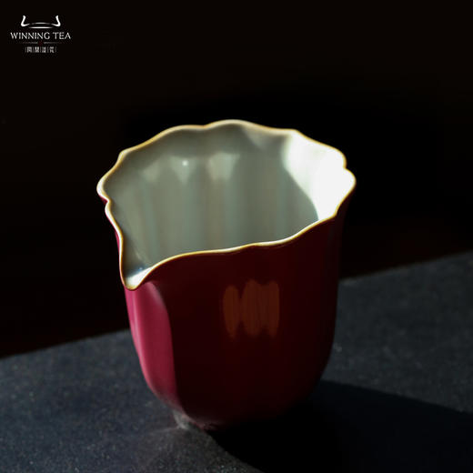 问鼎汝瓷鼎峰系列胭脂红宝相公杯 商品图2