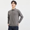 【桑蚕丝混纺】罗蒙男士春秋商务polo衫男长袖时尚舒适翻领百搭长袖t恤男 商品缩略图2