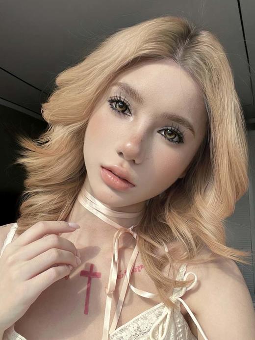 Hanawink 半年抛 哭哭奶酪棕 直径14.5mm着色14.2mm 商品图2