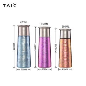 TAIC太可钛度钛杯子纯钛保温杯大容量保冷水杯钛茶杯礼物送礼