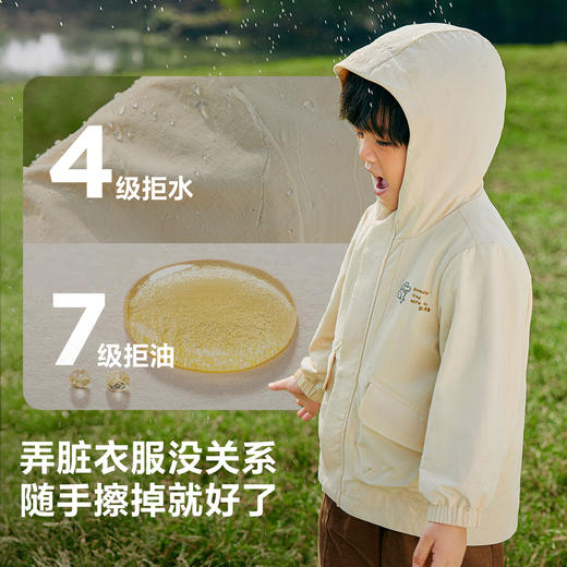 【小软皮】迷你巴拉男女童三防连帽两件套外套保暖亲肤夹克 商品图3