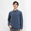 【桑蚕丝混纺】罗蒙春秋男士商务polo衫男长袖时尚舒适翻领百搭长袖t恤男 商品缩略图2