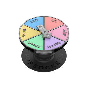 【POPGRIP泡泡骚】情绪指针 手机粘贴式气囊支架 Backspin旋转系列 轻轻一转 金属珐琅