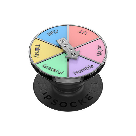 【POPGRIP泡泡骚】情绪指针 手机粘贴式气囊支架 Backspin旋转系列 轻轻一转 金属珐琅 商品图0